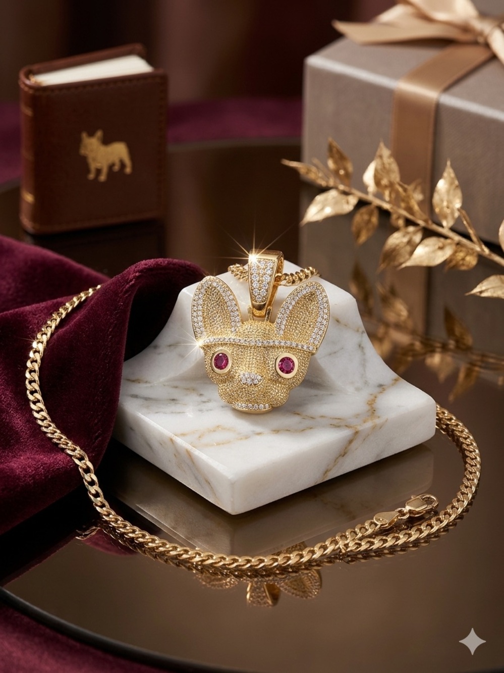 14k Gold - Filled Frenchy Pendant Necklace